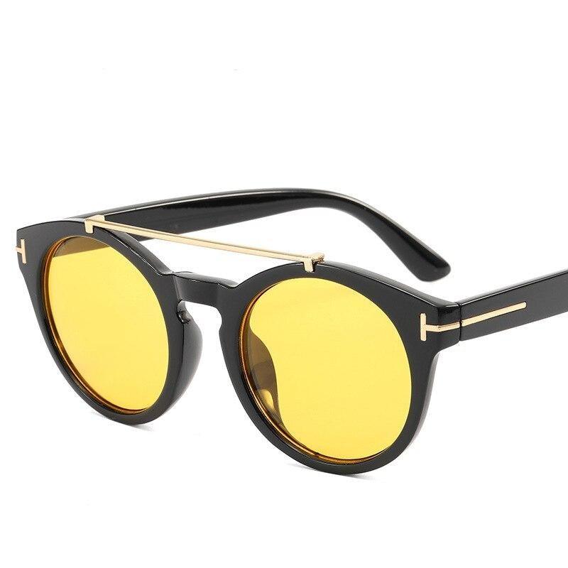 Óculos de Sol Austin™ - UV400 (FRETE GRÁTIS) OC03 Oak Vintage Amarelo