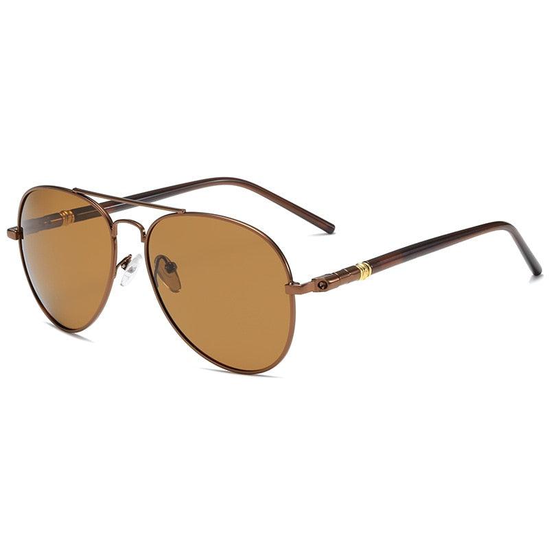 Óculos de Sol Aviador - Rockstar™ - UV400 (FRETE GRÁTIS) 0 Oak Vintage Chá