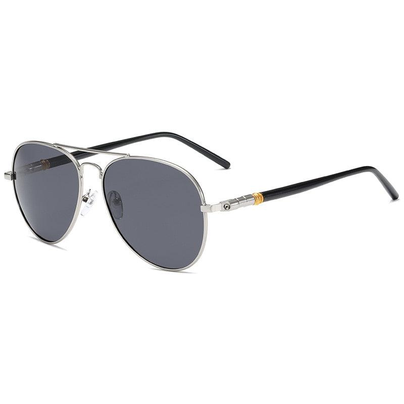 Óculos de Sol Aviador - Rockstar™ - UV400 (FRETE GRÁTIS) 0 Oak Vintage Prata