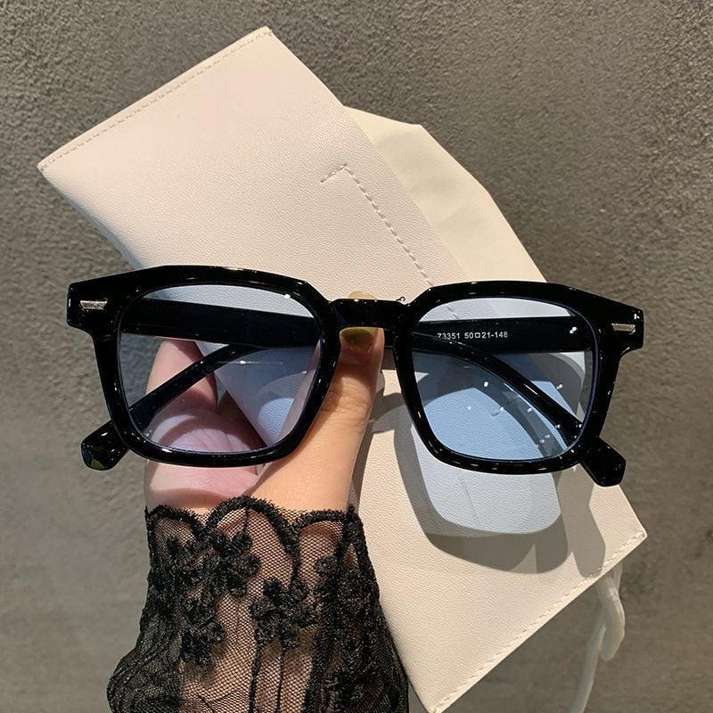 Óculos de Sol Boulevard™ - UV400 (FRETE GRÁTIS) C013 Oak Vintage Preto/ Azul