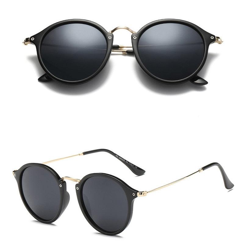 Óculos de Sol Bronx™ - UV400 (FRETE GRÁTIS) OC04 Oak Vintage Preto/Cinza