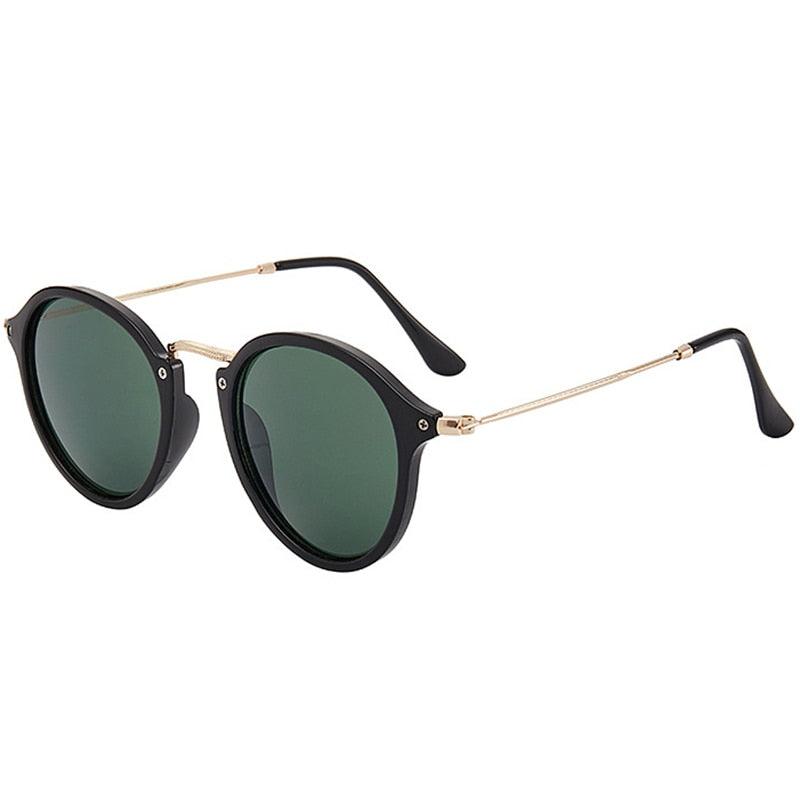 Óculos de Sol Bronx™ - UV400 (FRETE GRÁTIS) OC04 Oak Vintage Preto/Verde Militar