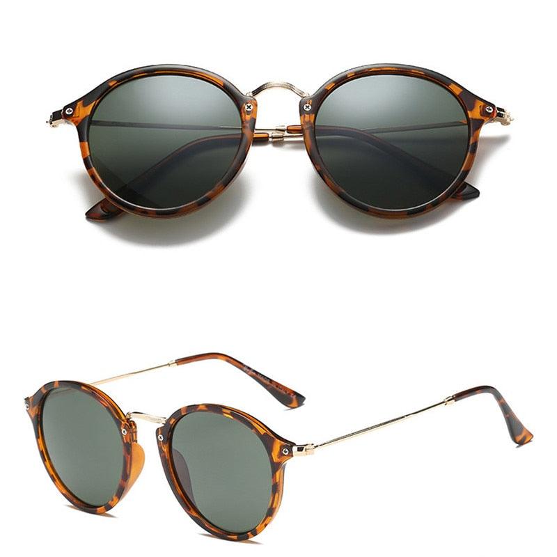 Óculos de Sol Bronx™ - UV400 (FRETE GRÁTIS) OC04 Oak Vintage Tartaruga/Verde