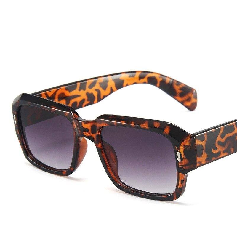 Óculos de Sol Quadrado - Queens™ - UV400 (FRETE GRÁTIS) 0 Oak Vintage Tartaruga / Cinza