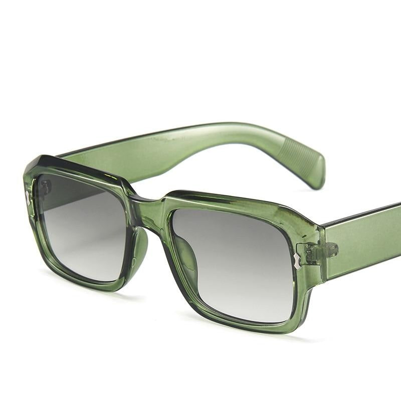 Óculos de Sol Quadrado - Queens™ - UV400 (FRETE GRÁTIS) 0 Oak Vintage Verde Militar