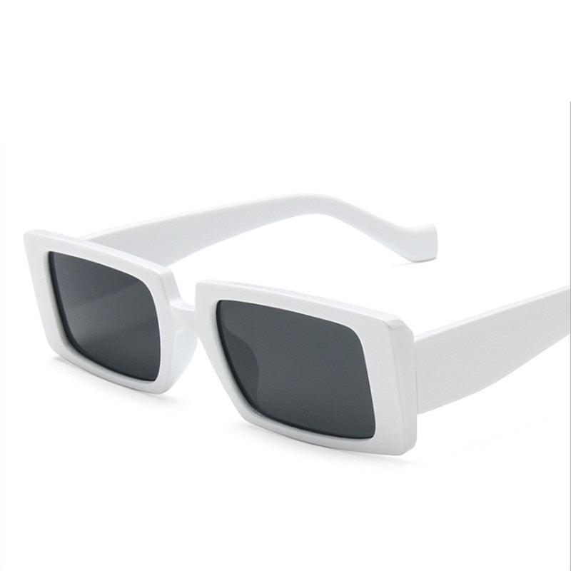Óculos de Sol - Quadrado Vintage Premium™ - UV400 (FRETE GRÁTIS) OC07 Oak Vintage Branco