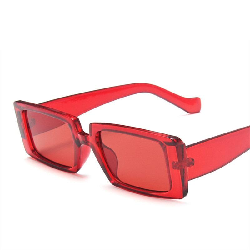 Óculos de Sol - Quadrado Vintage Premium™ - UV400 (FRETE GRÁTIS) OC07 Oak Vintage Vermelho