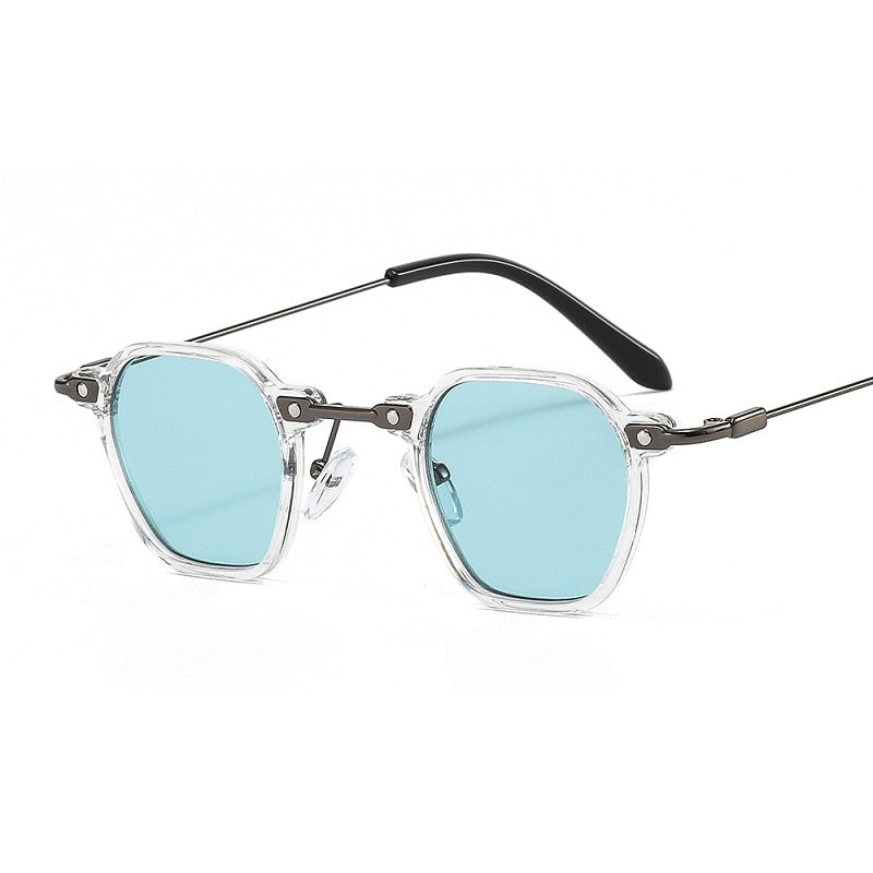 Óculos de Sol - Retrô Prime™ - UV400 (FRETE GRÁTIS) 0 Oak Vintage Transparente/ Azul + Verde