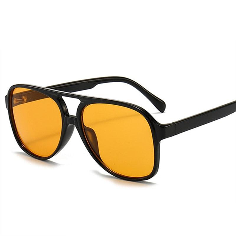 Óculos de Sol - Singapura™ - UV400 (FRETE GRÁTIS) 0 Oak Vintage Preto/ Amarelo