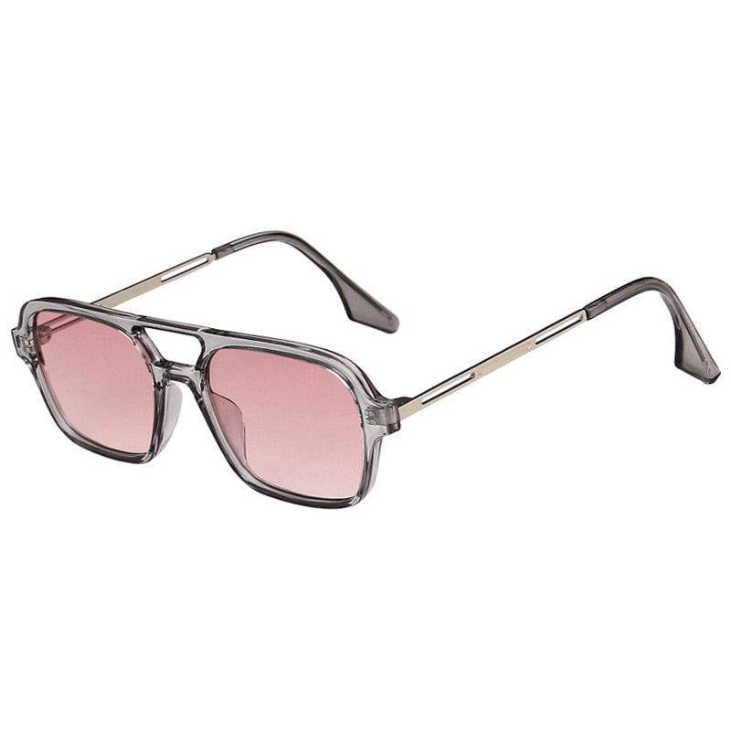 Óculos de Sol - Veneza™ - UV400 (FRETE GRÁTIS) C015 Oak Vintage Rosa/ Cinza