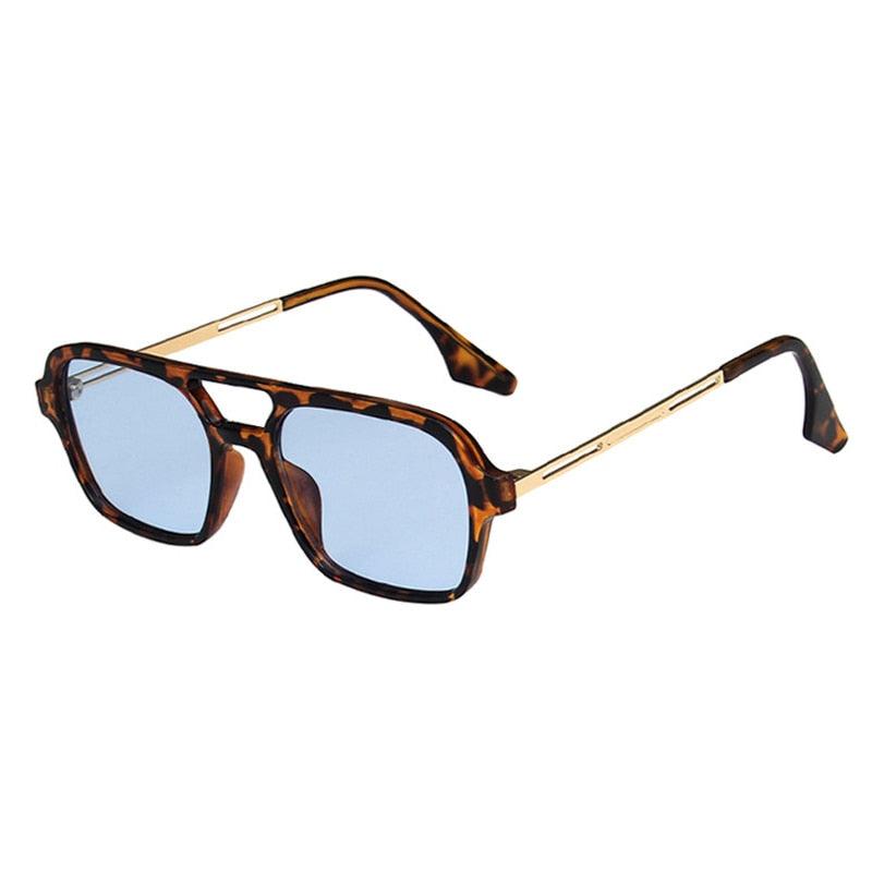 Óculos de Sol - Veneza™ - UV400 (FRETE GRÁTIS) C015 Oak Vintage Tartaruga/ Azul