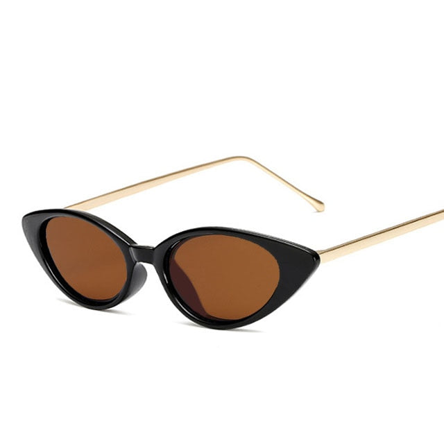 Óculos de Sol - Vintage Gatinho™ - UV400 (FRETE GRÁTIS) 0 Oak Vintage Preto/ Marrom