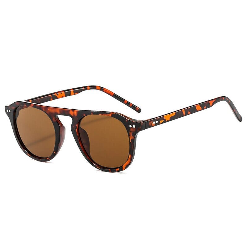 Óculos de Sol - Vintage Payton™ - UV400 (FRETE GRÁTIS) 0 Oak Vintage Leopardo/Chá
