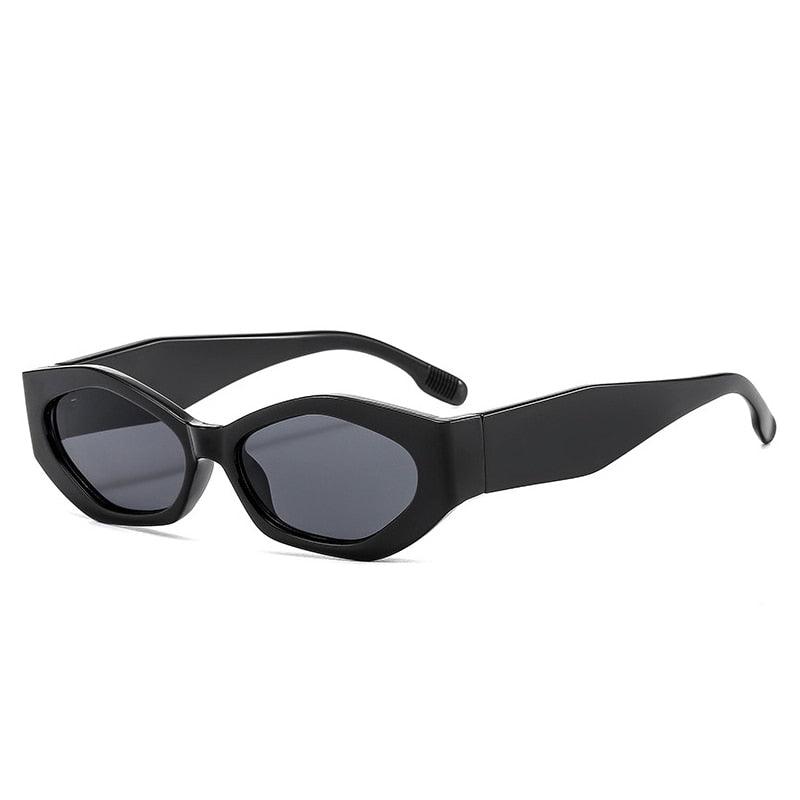 Óculos de Sol - Vintage Polígono Gatinho™ - UV400 (FRETE GRÁTIS) 0 Oak Vintage Preto