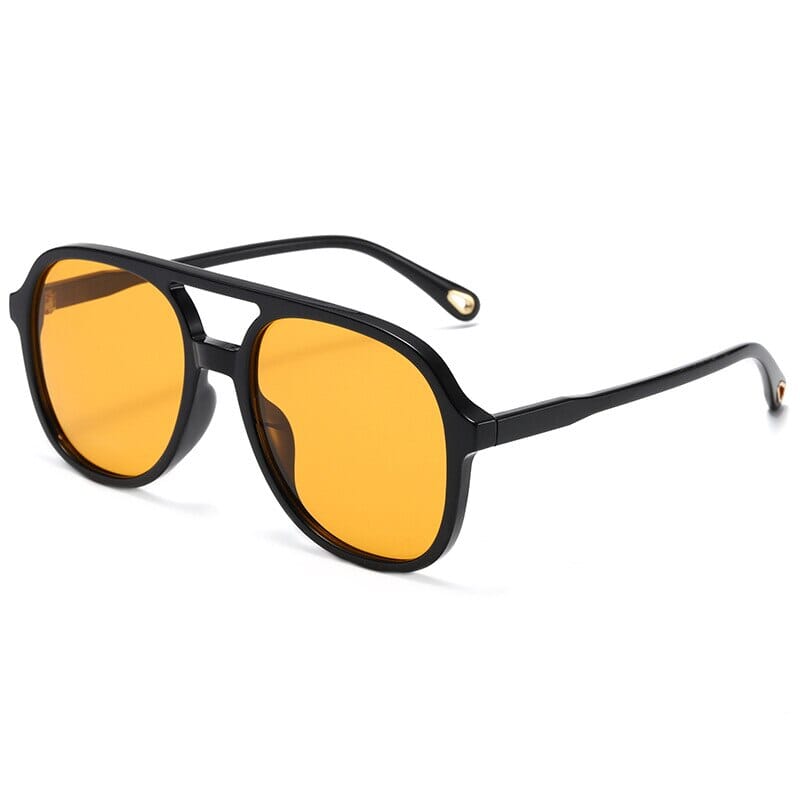 Óculos de Sol - Vintage Poppy™ - UV400 (FRETE GRÁTIS) 0 Oak Vintage Preto/Amarelo
