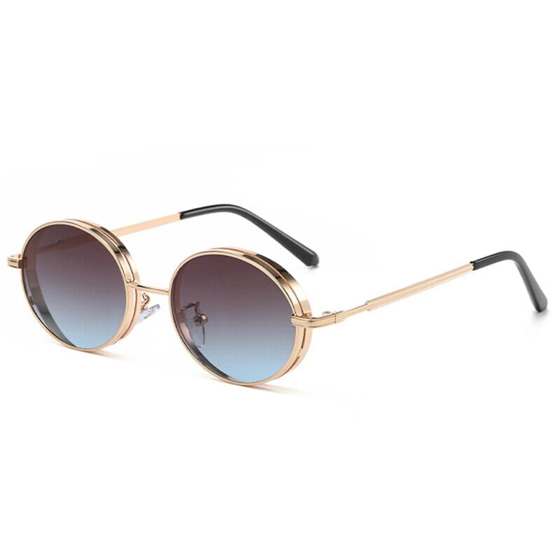 Óculos de Sol - Vintage Punk™ - UV400 (FRETE GRÁTIS) 0 Oak Vintage Dourado/Gradiente