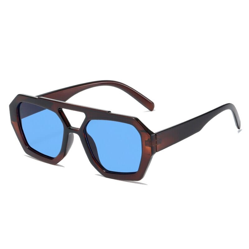 Óculos de Sol - Vintage Savona™ - UV400 (FRETE GRÁTIS) 0 Oak Vintage Marrom/ Azul