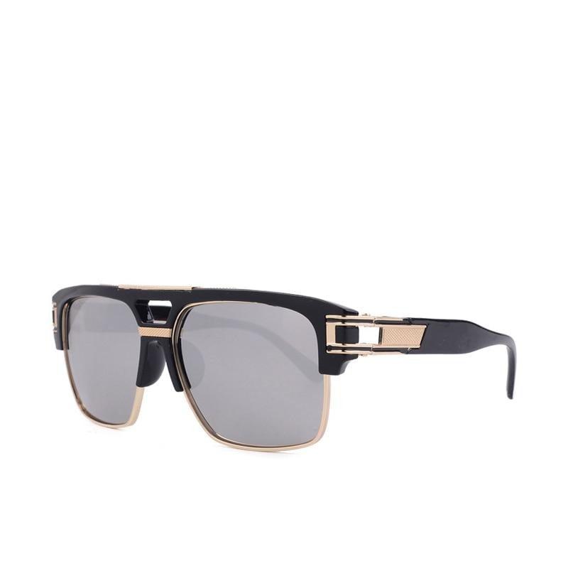 Óculos de Sol - Vintage Square Premium™ - UV400 (FRETE GRÁTIS) 0 Oak Vintage Preto/ Prata