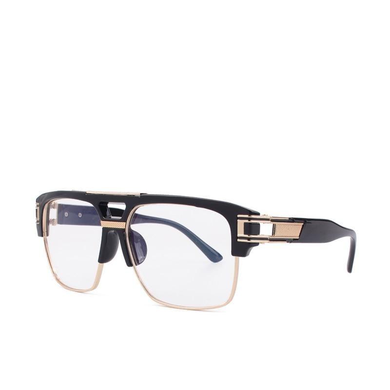 Óculos de Sol - Vintage Square Premium™ - UV400 (FRETE GRÁTIS) 0 Oak Vintage Preto/ Transparente