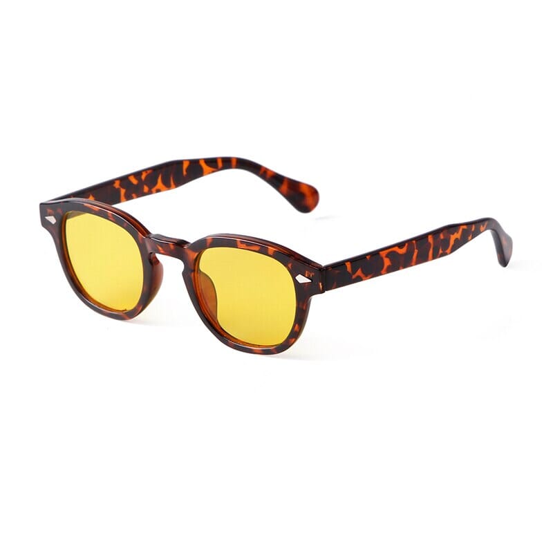 Óculos de Sol - Vintage Zurique™ - UV400 (FRETE GRÁTIS) OC-110 Oak Vintage Tartaruga/ Amarelo