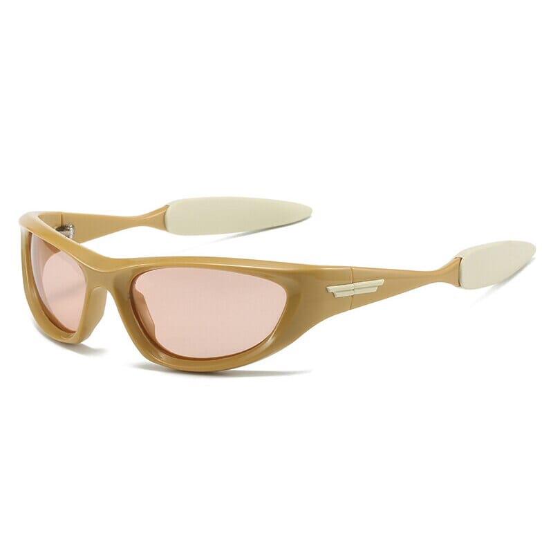 Óculos de Sol - Y2k Moscow™ - UV400 (FRETE GRÁTIS) 0 Oak Vintage Khaki champagne As the picture