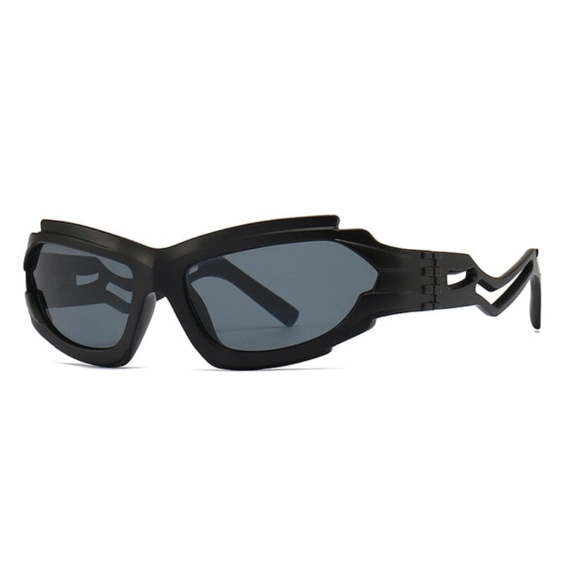 SHAUNA Vintage Irregular Cat Eye Women Luxury Sunglasses Fashion Brand Designer Unique Hollow Legs Men Shades UV400 Sun Glasses 0 Oak Vintage Black grey As the picture