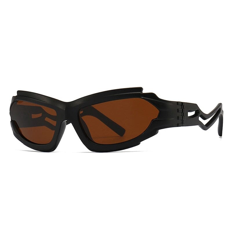 SHAUNA Vintage Irregular Cat Eye Women Luxury Sunglasses Fashion Brand Designer Unique Hollow Legs Men Shades UV400 Sun Glasses 0 Oak Vintage Black tea As the picture