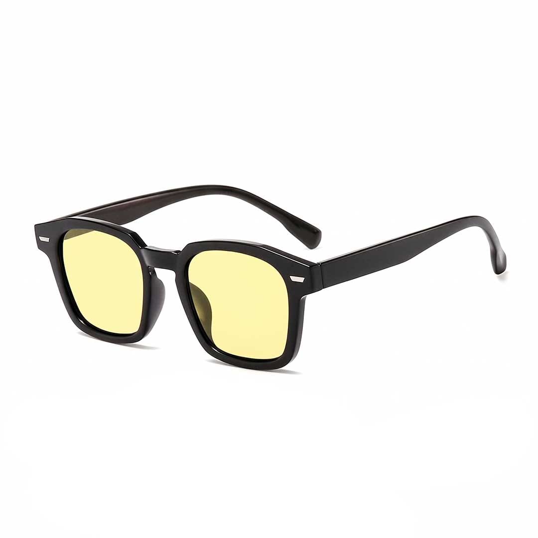 Óculos Anti Luz Azul - Zen OC-228 Oak Vintage Preto/ Amarelo 