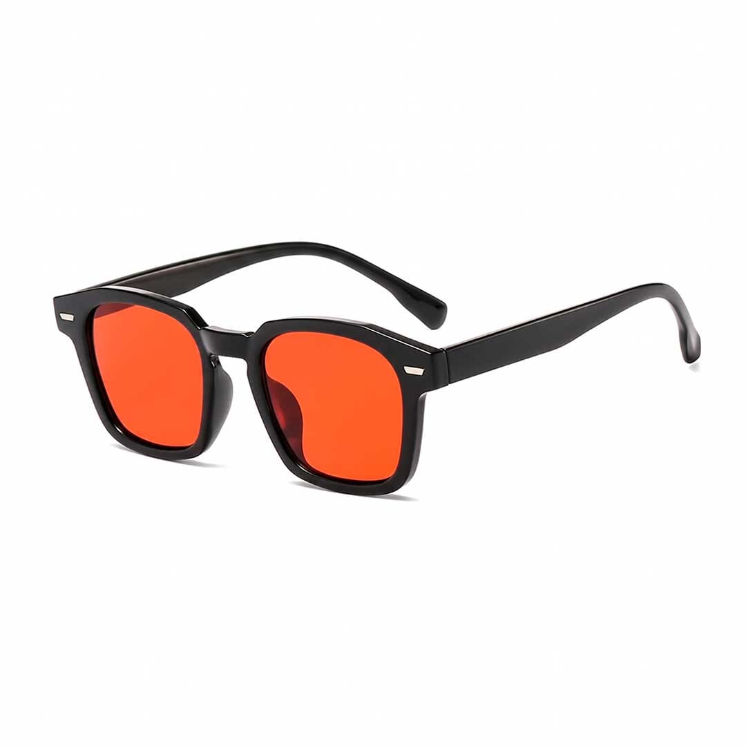 Óculos Anti Luz Azul - Zen OC-228 Oak Vintage Preto/ Vermelho 