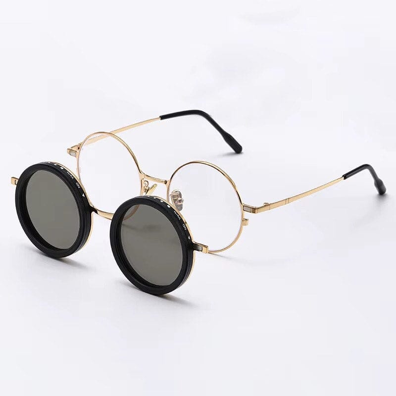 Óculos de Sol - Eclipse Premium™ OC-190 Oak Vintage Dourado 