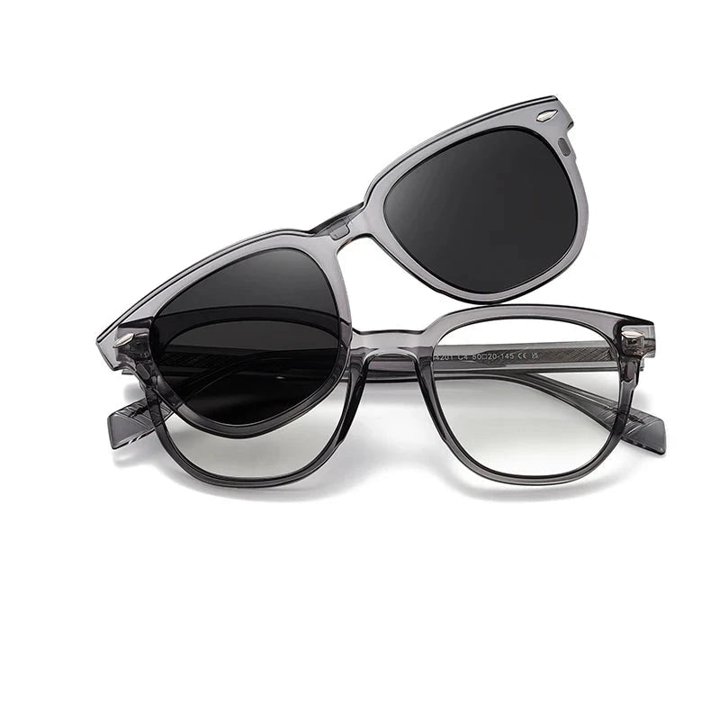 Óculos de Sol Flex™ - 2 em 1 OC-222 Oak Vintage Cinza 