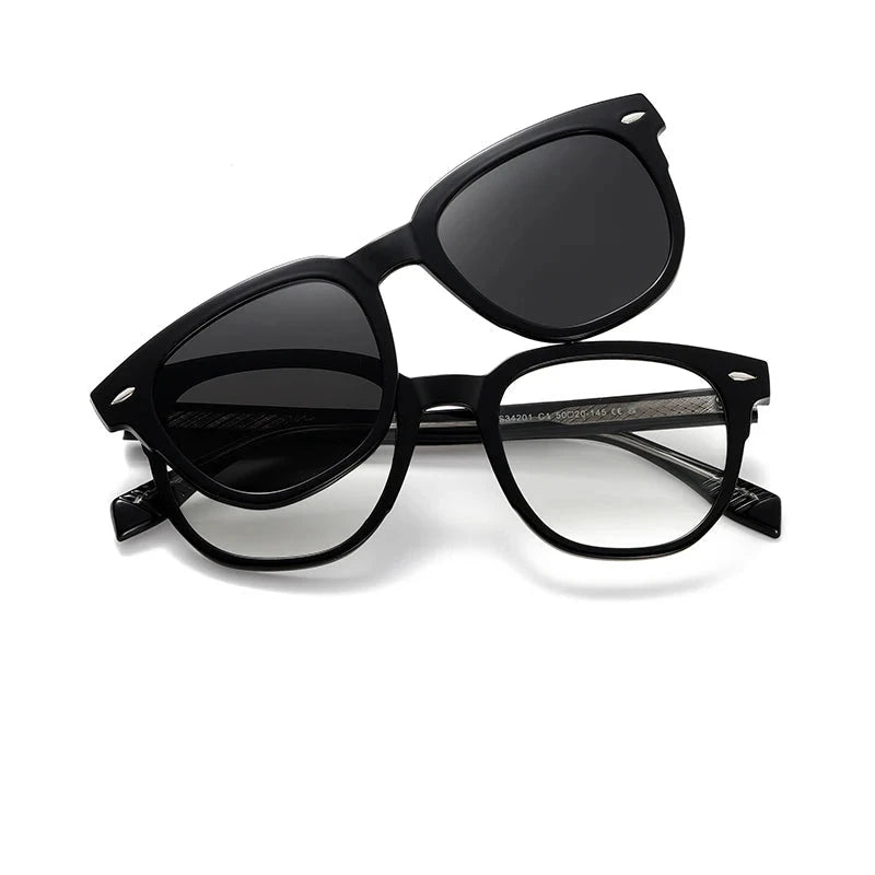 Óculos de Sol Flex™ - 2 em 1 OC-222 Oak Vintage Preto 