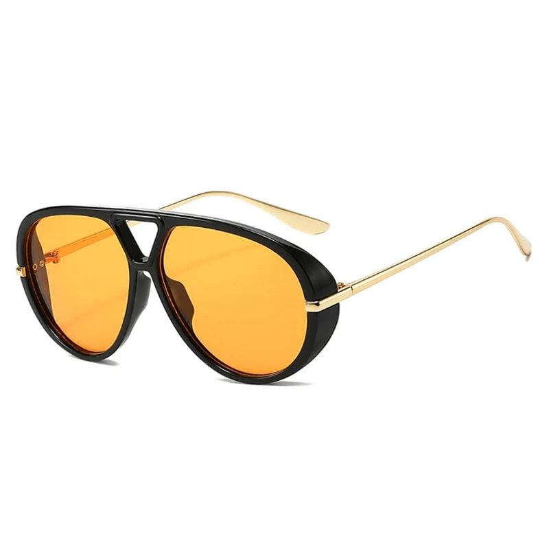 Óculos de Sol - Havana™ OC-169 Oak Vintage Preto/ Laranja 