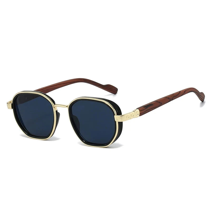 Óculos de Sol - Itália™ OC-180 Oak Vintage Dourado/ Azul escuro 