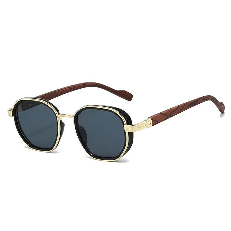 Óculos de Sol - Itália™ OC-180 Oak Vintage Dourado/ Preto 