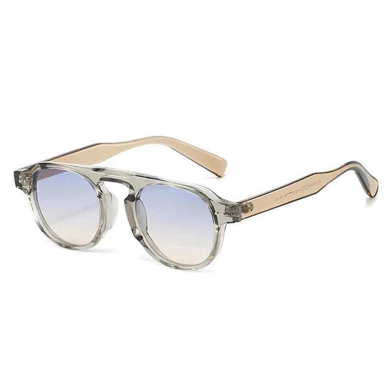 Óculos de Sol - Milano™ OC-193 Oak Vintage Cinza/ Azul gradiente 