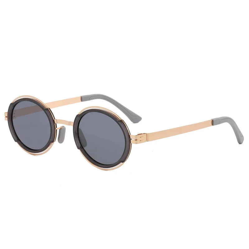 Óculos de Sol - Retrô Punk™ OC-182 Oak Vintage Dourado/ Cinza 