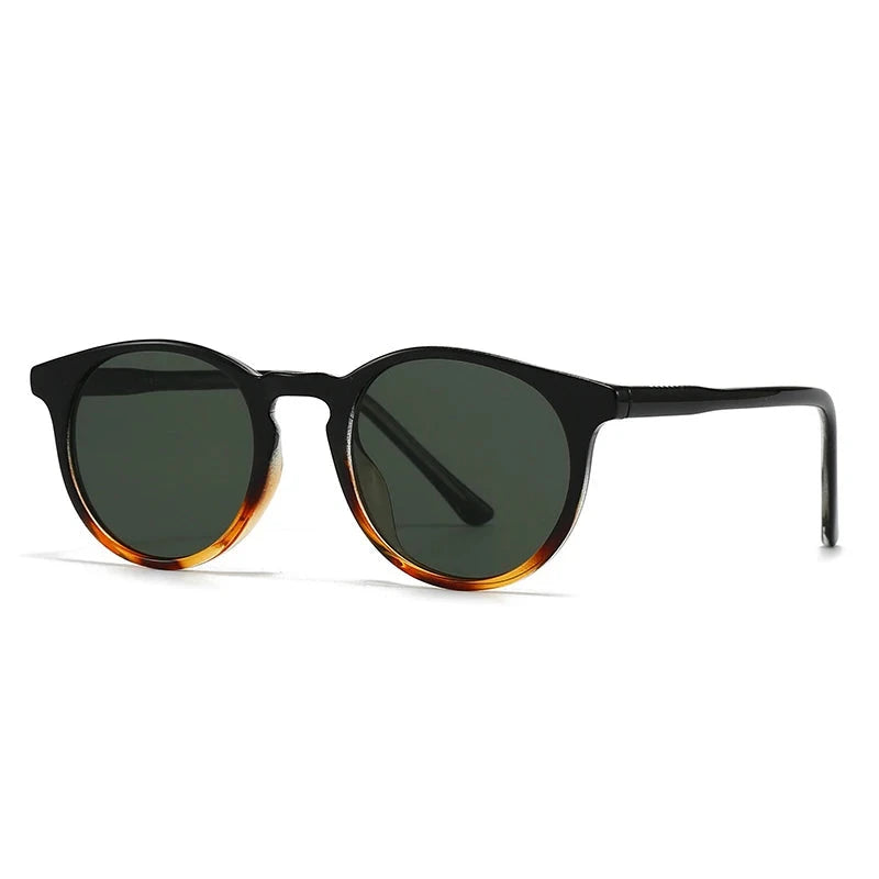 Óculos de Sol - Solano™ OC-208 Oak Vintage Preto/ Verde escuro 