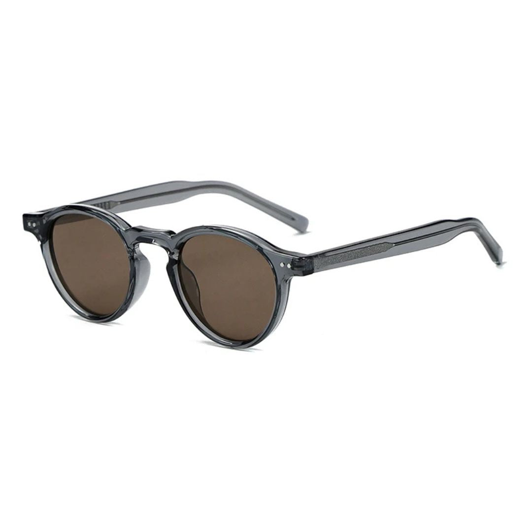 Óculos de Sol - Trancoso™ OC-204 Oak Vintage Cinza/ Marrom 