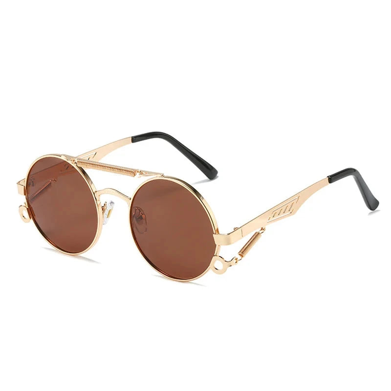 Óculos de Sol - Veopunk™ OC-181 Oak Vintage Dourado/ Chá 