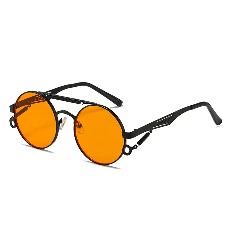 Óculos de Sol - Veopunk™ OC-181 Oak Vintage Preto/ Laranja 