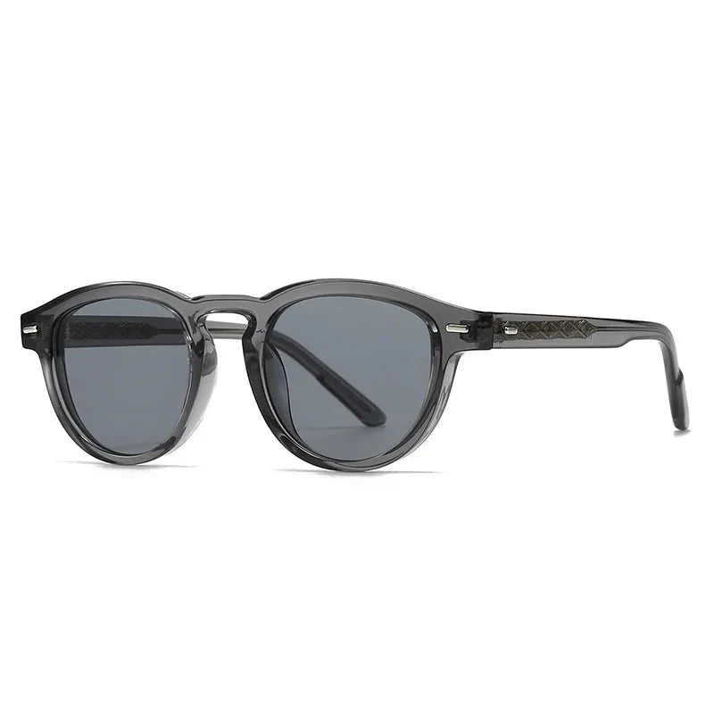 SHAUNA Fashion Oval Women Luxury Sunglasses Shades UV400 Retro Rivets Men Olive Green Sun Glasses Oak Vintage Cinza 