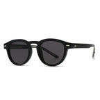 SHAUNA Fashion Oval Women Luxury Sunglasses Shades UV400 Retro Rivets Men Olive Green Sun Glasses Oak Vintage Preto 