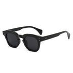 SO&EI Ins Popular Fashion Square Sunglasses Women Retro Rivets Orange Blue Shades UV400 Men Trending Clear Lens Frame OC-219 Oak Vintage Preto 