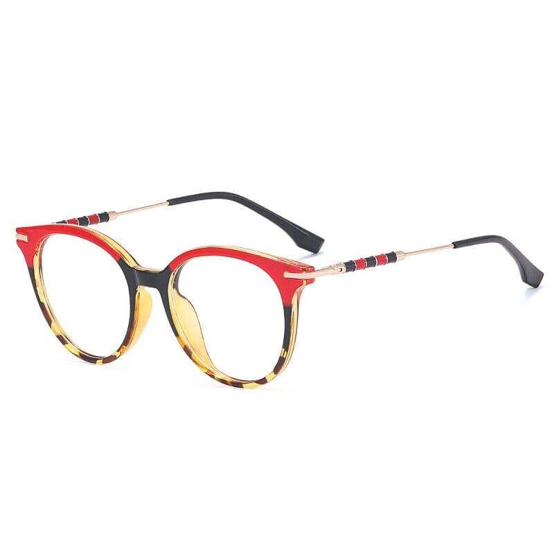 Armação Para Grau - Bella™ 0 Oak Vintage Vermelho/Leopardo 
