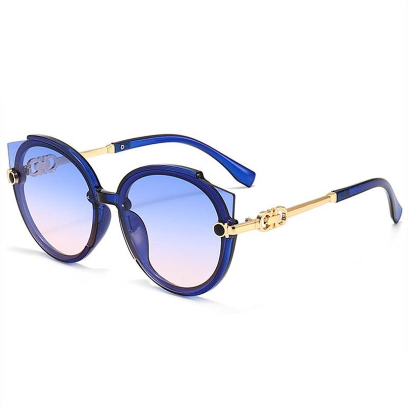 Óculos de Sol Avenue™ - UV400 (FRETE GRÁTIS) 0 Oak Vintage Azul/ Chá 