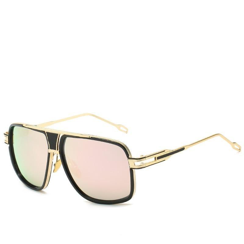 Óculos de Sol Chicago Premium™ - UV400 (FRETE GRÁTIS) 0 Oak Vintage Rosa Dourado 