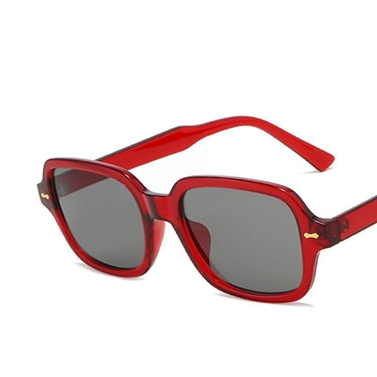 Óculos de Sol Júlia Premium™ - UV400 (FRETE GRÁTIS) OC02 Oak Vintage Vermelho 