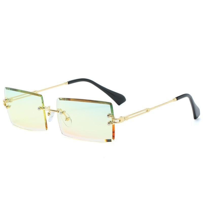 Óculos de Sol Letícia Premium™ - UV400 (FRETE GRÁTIS) 0 Oak Vintage Amarelo Dourado 