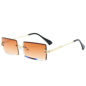 Óculos de Sol Letícia Premium™ - UV400 (FRETE GRÁTIS) 0 Oak Vintage Marrom Dourado 